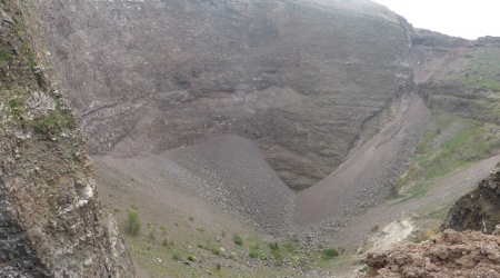 Blick in den Vesuv