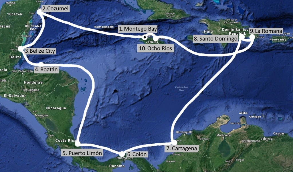 Karibik Kreuzfahrt mit Mittelamerika